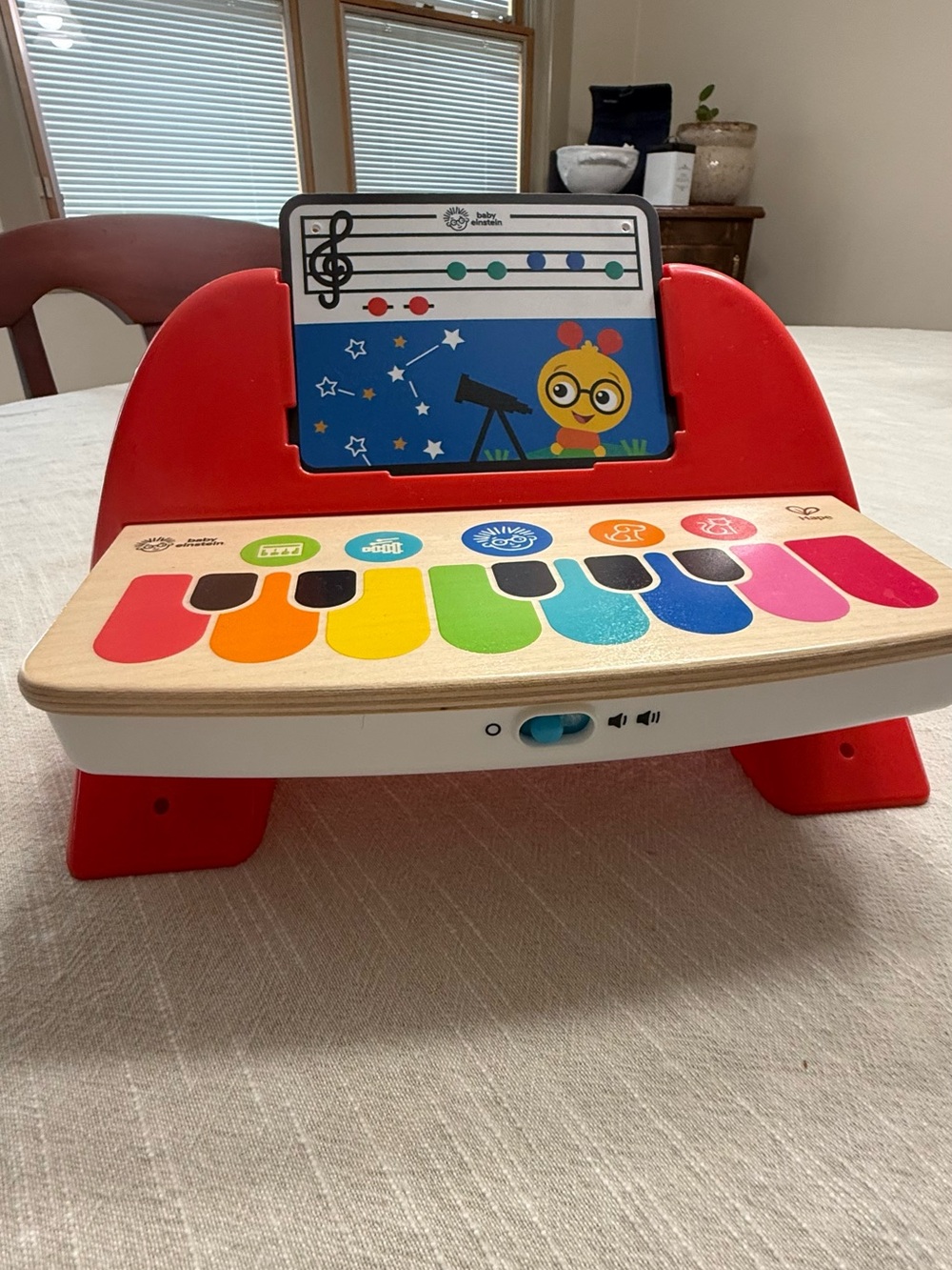 Baby Einstein Kids Piano Toy - Red Multi-Color Play Keyboard